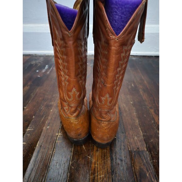 Vintage Botas Calibre Light Brown Cowboy Boots - Picture 5 of 16